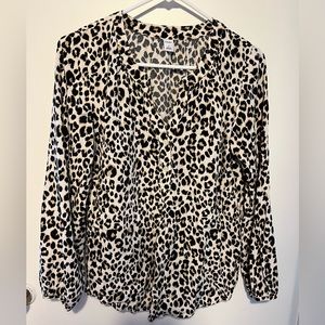 Old Navy Leopard Blouse
